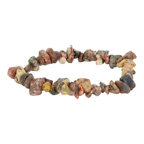 Leopard Jasper Chip Bracelet